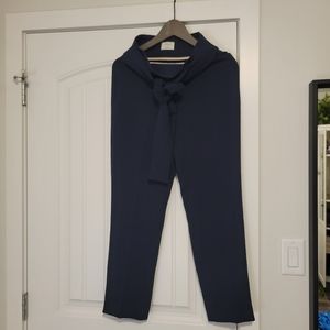 Navy Wilfred belted pants
